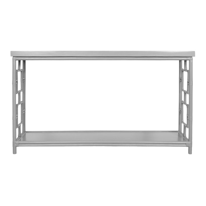 Sobe 60'' W Console Table, Light Gray