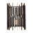 Park Row Wall Sconce - Matte Black/French Gold - 4.75"D x 8"W x 11"H