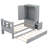 Twin Size Platform Bed With Storage Headboard And Footboard,  Pull Out Shelves And Twin Size Trundle-247966561
