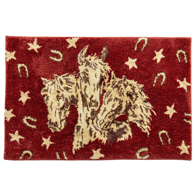 Tasha Polizzi for Paseo Road Jacquard Western Style Non-Slip Bath Kitchen Rug 24x36 inch 