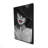 Mysterious Red Lips Lady - Black & White Canvas Art Decor