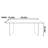 Black Walnut Dining Table with Acrylic Legs-107724787