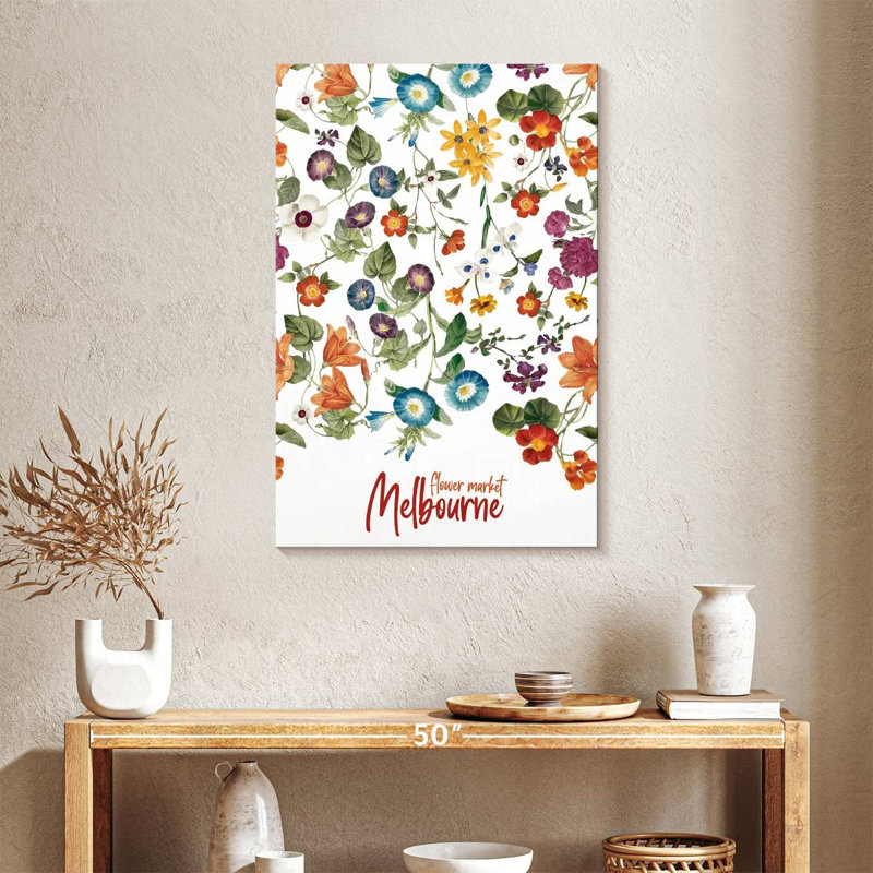 Harnek Melbourne Flower Market Poster, 36" H x 24" W