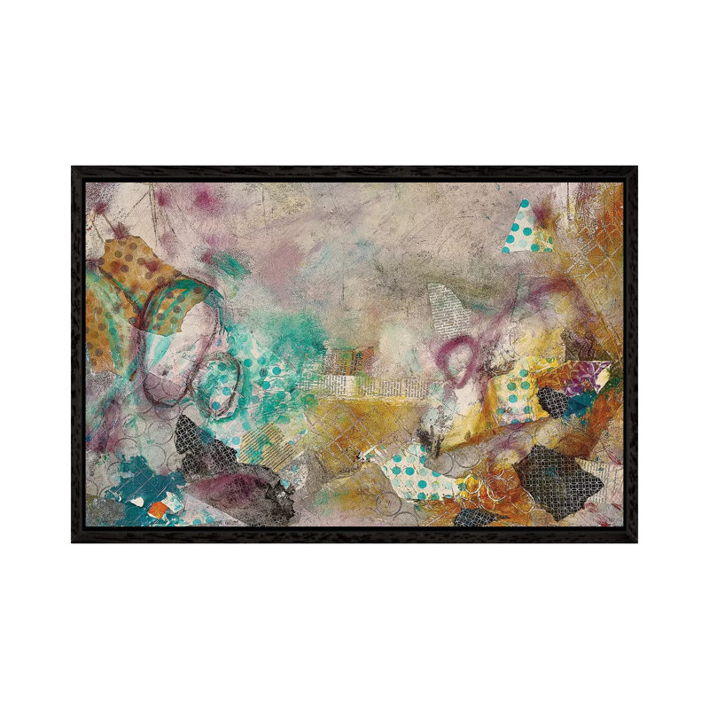 Bits And Pieces by Deb Chaney - Print on Canvas, 66.04 cm H x 45.72 cm W, Black Framed
