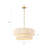 23.2" 6-Light Scalloped Rope Drum Chandelier-1664452976-1664452982
