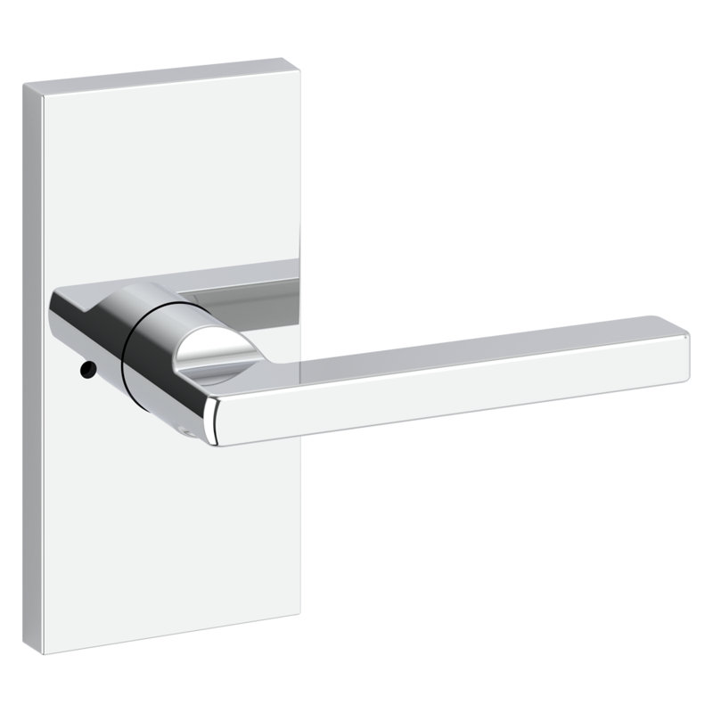 5 H X 5.53125 W X 5 Privacy (Bed & Bath) Door Lever, Polished Chrome