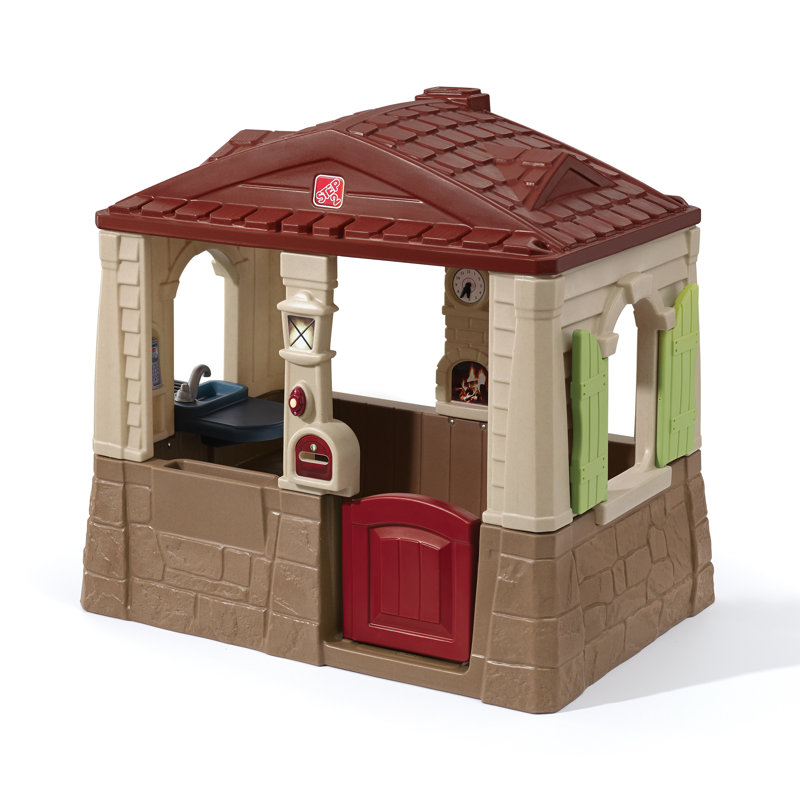 Neat & Tidy Step2 129.54cm W x 88.9cm D Outdoor Plastic Playhouse with Kitchen
