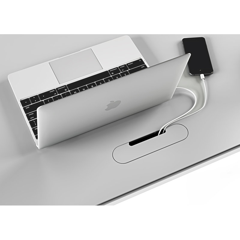 Centro Height Adjustable Computer Desk, 24.75" H x 60" W x 24" D