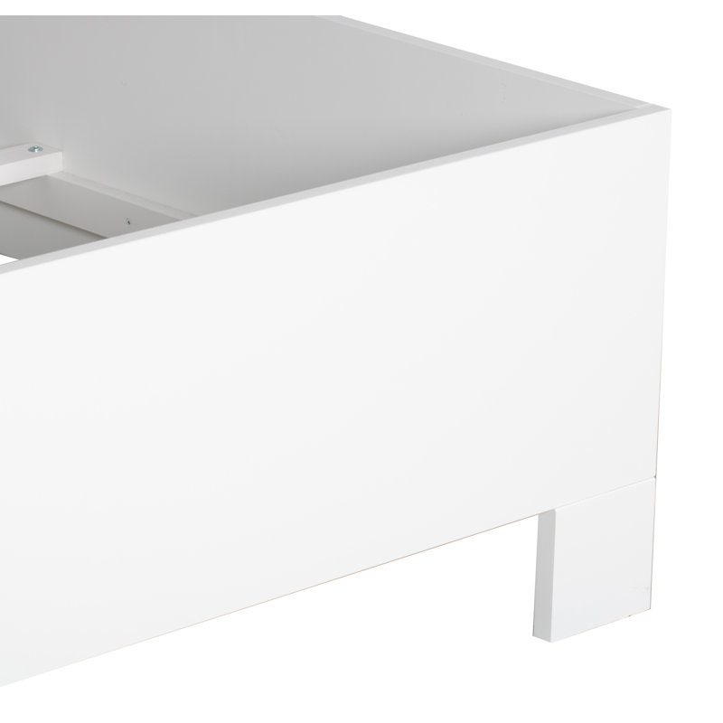 16" Standard Bed Frame, White, Full
