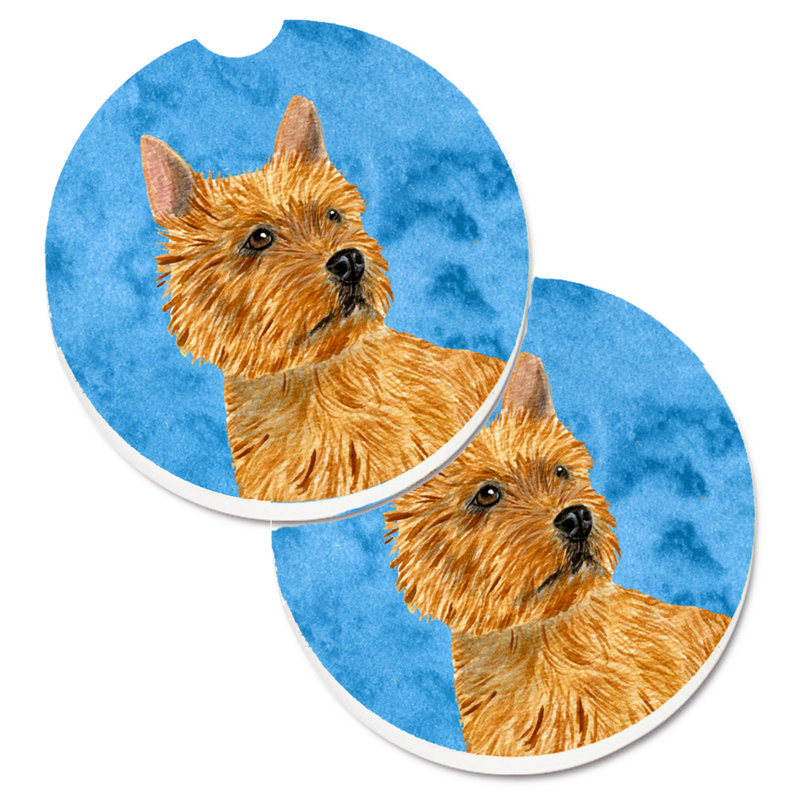 Sous-verre barbu collie voiture, Norwich Terrier