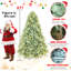 Arbre de Noël teinté pré-éclairé avec 800 lumières DEL blanc chaud - 2908 pointes PE + PVC-1357575133