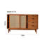 Buffet en bois massif Bridgetta-462184672