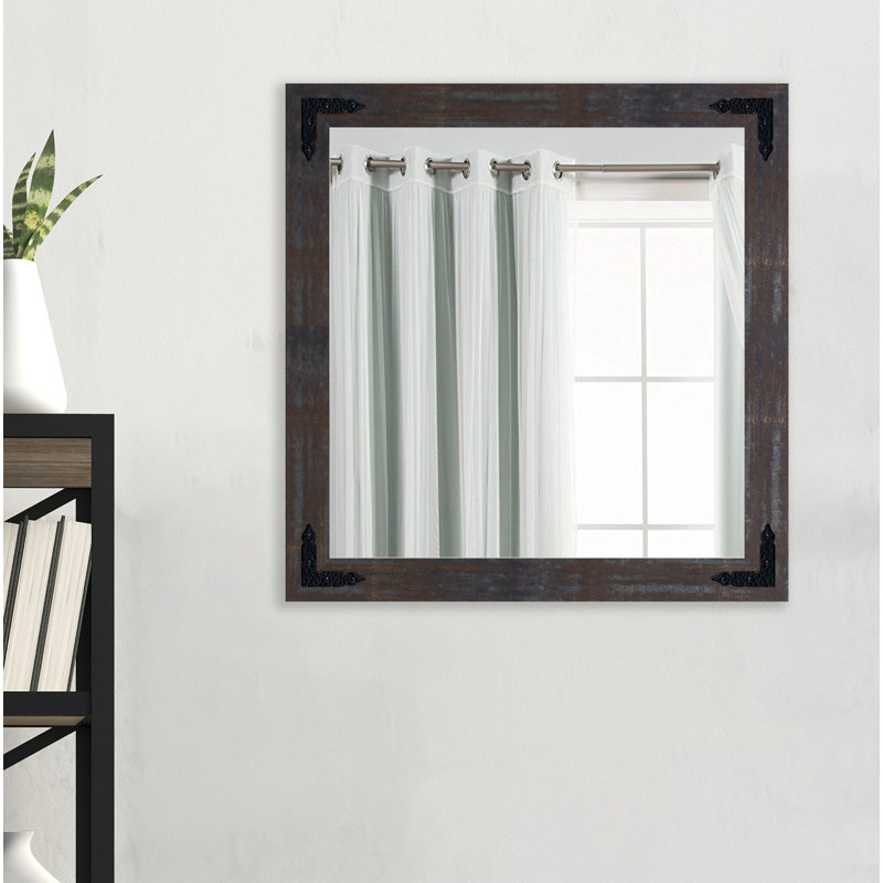 Heavner Flat Wall Mirror, 35.5" H x 35.5" W