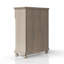 Commode 5 tiroirs gris antique