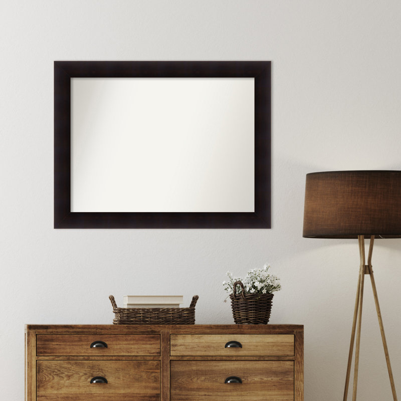Miroir mural Jillissa, Rectangle, Noir, 30,75 po x 39,75 po
