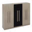 Jerral 6-Doors Wooden Wardrobe Storage For Bedroom,With 2 Drawers Inside