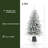 5.5Ft Flocked Full Artificial Christmas Tree Potted