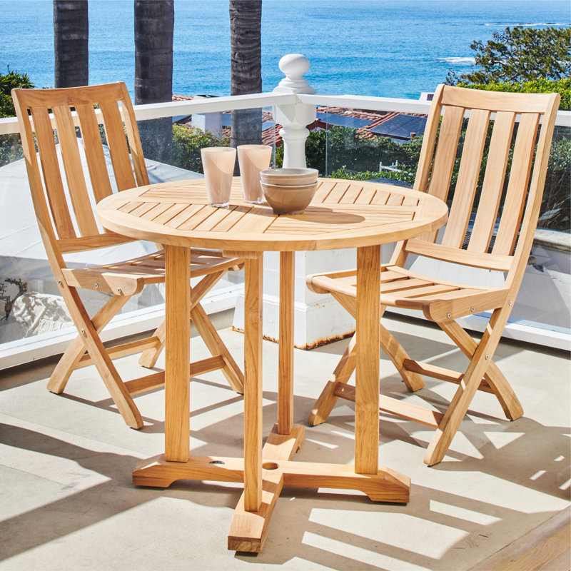 Folding Teak Patio Dining Chair