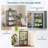 4-Tier Foldable Storage Shelf Collapsible Storage Rack With Lockable Wheels