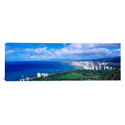 Reproduction de photo panoramique sur toile, Waoliki Honolulu Oahu