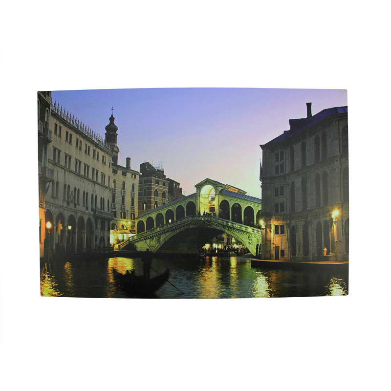Venice Grand Canal LED Lighted Canvas Wall Art