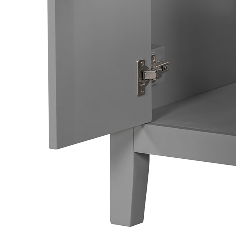 Base de meuble-lavabo simple 35,51 po seulement, Gris