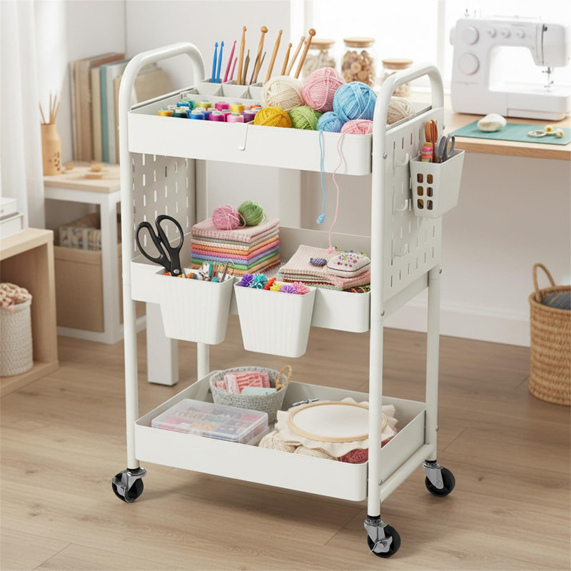 72cm H x 41cm W Storage Rack with Wheels