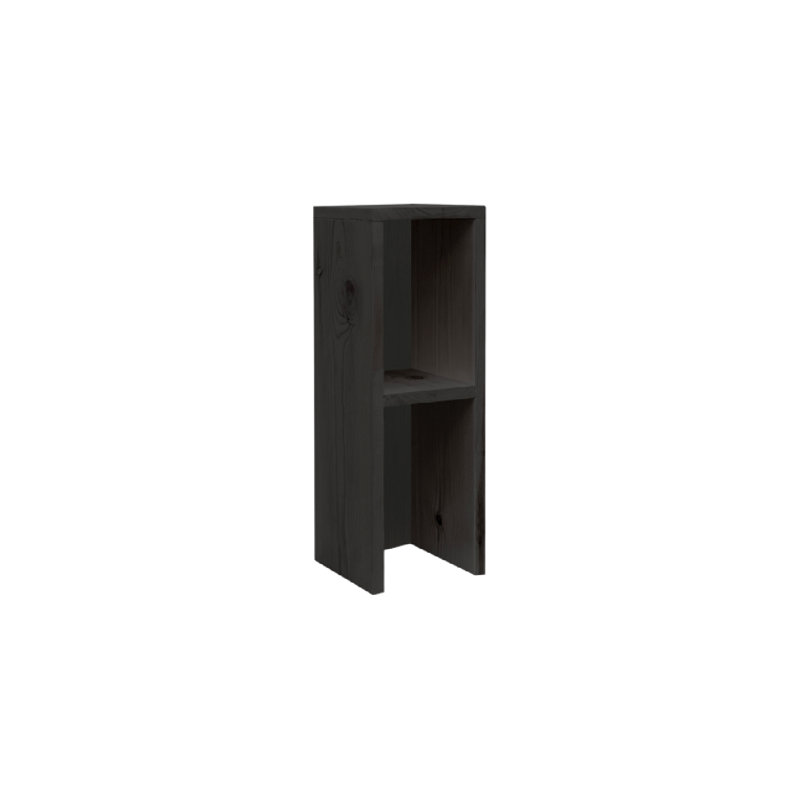 Nightstand Solid Wood Nightstand, Black