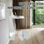 White Floor Standing Fold Down Desk