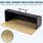 Stainless Steel Bread Box with Rubber Wood Base, Large Capacity Bread Storage Container for Kitchen Countertop