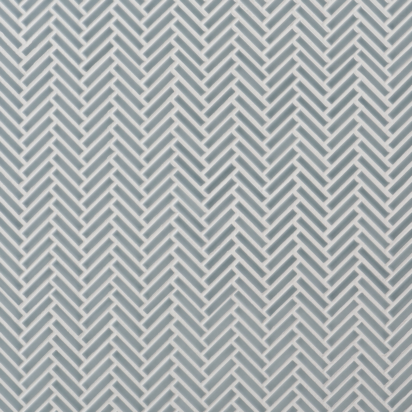 11" x 11" Porcelain Mosaic Tile, Sky Blue