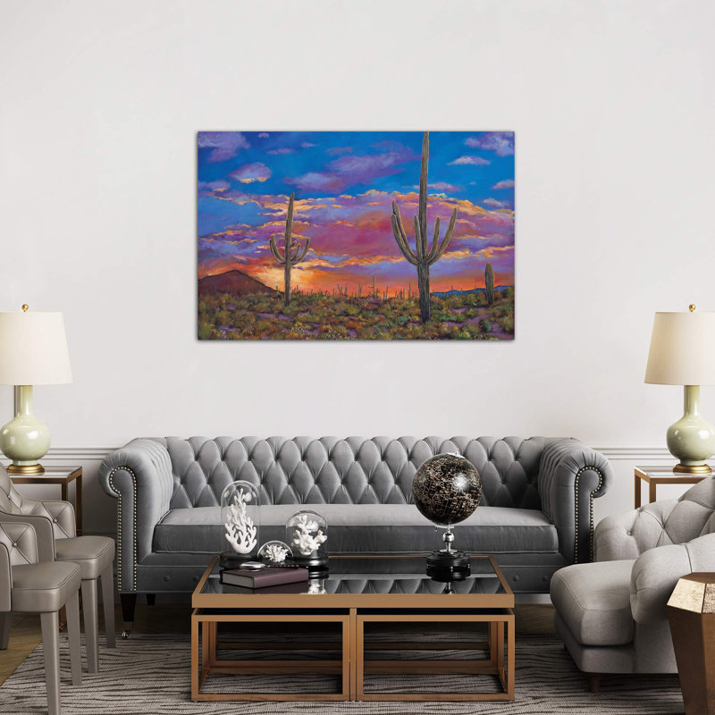 Southern Arizona Evening by Johnathan Harris - Wrapped Canvas Painting, 66.04 cm H x 45.72 cm W x 3.175 cm D