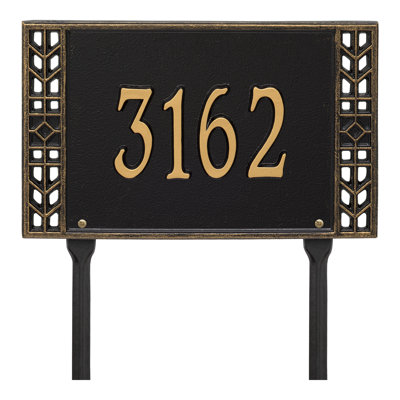 Plaque d'adresse personnalisée sur 1 ligne Boston