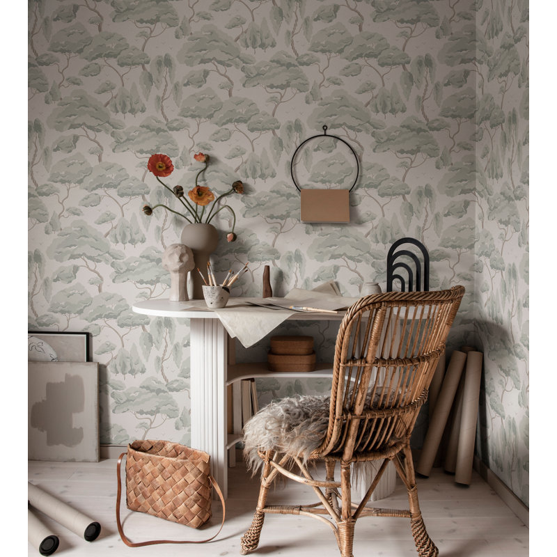Jordnara Floral Wallpaper Roll, Spring Green