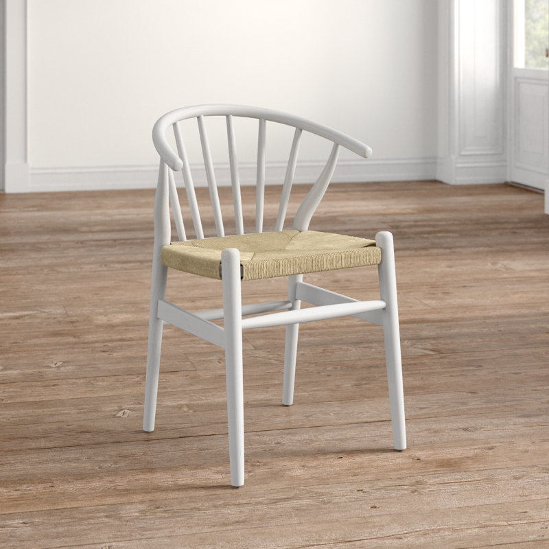 Modway Flourish Spindle Wood Dining Side Chair, White, 1
