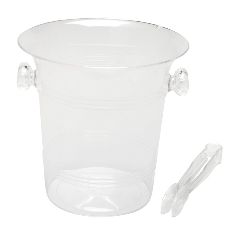 Seau à glace en plastique Stotler, Transparent