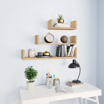 Wall Shelves Floating Display Shelves Wall Mounted for Book DVD