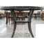 Table de salle à manger ronde en bois naturel, 1 pièce, clous décoratifs et tablette de rangement inclus