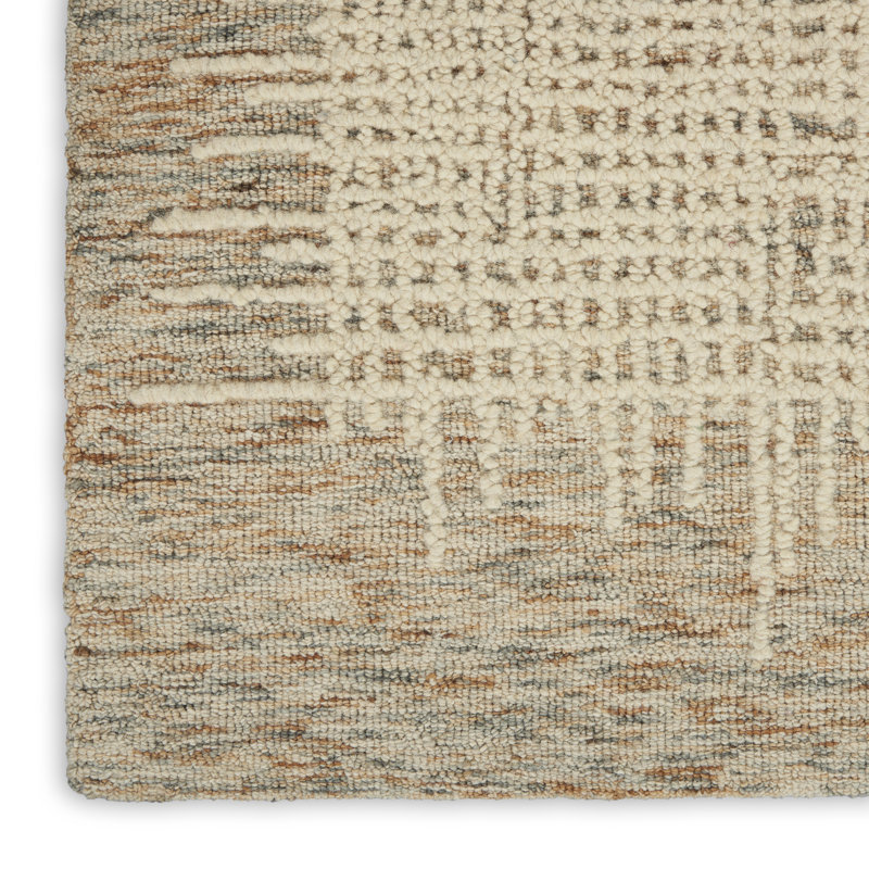 Maroun Abstract Wool Hand Woven Area Rug, Runner 69 x 229cm