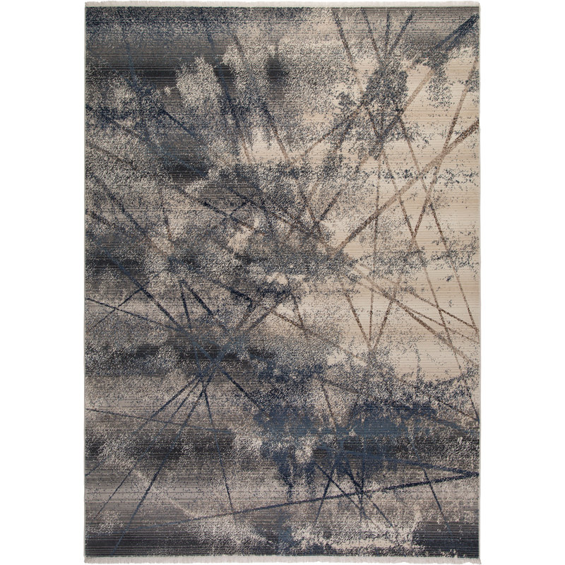 Pereira Abstract Shag Area Rug, Rectangle 160 x 230cm