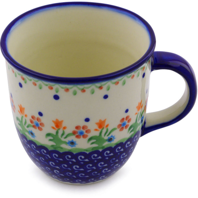 Spring Flowers Stoneware Coffee Mug