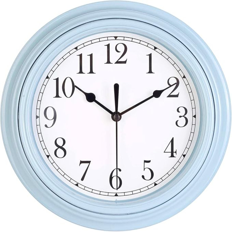 Horloge murale silencieuse 9 po