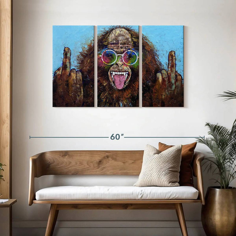 Brampt Bigfoot Double Bird, 28" H x 45" W