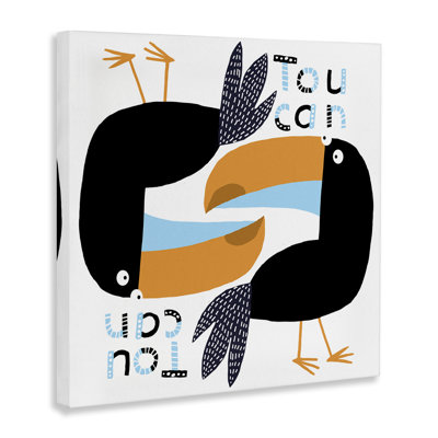 Art mural sur toile, "Tropical toucan oiseaux" par Carla Daly