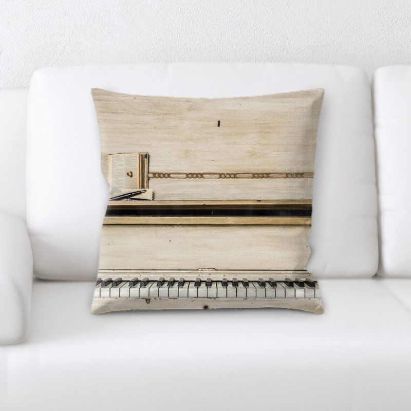 Coussin décoratif piano