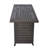57 In Propane Fire Pit Table, 50000Btu, Rectangular With Lid & Wind Guard, , Bronze Steel, Add A Dash Of Style To Your Backyard Garden Deck Patio Camping Party 50000Btu Make Adventures More