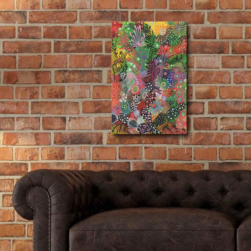 «Summer Joy» par Noemi Ibarz, art mural en verre acrylique, H 24 po x l 16 po x P 0,2 po