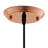 Dimple Half-Sphere Rose Gold Pendant Light-682336622