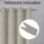 Aspire Homeware Linen 100% Blackout Curtain Pair for Maximum Privacy and Light Control-523209158-523209163