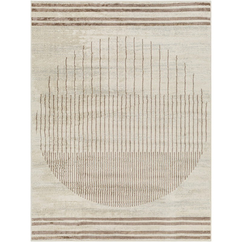 Reagyn Geometric Machine Woven Area Rug, Rectangle 120 x 170 cm